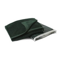 Hunter Green Coral Fleece Throw Blanket